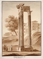 Le Temple de Jupiter Tonans - Restauré par Camporesi, 1833